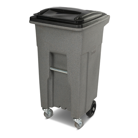 TOTER 32 gal Trash Can, Graystone ACC32